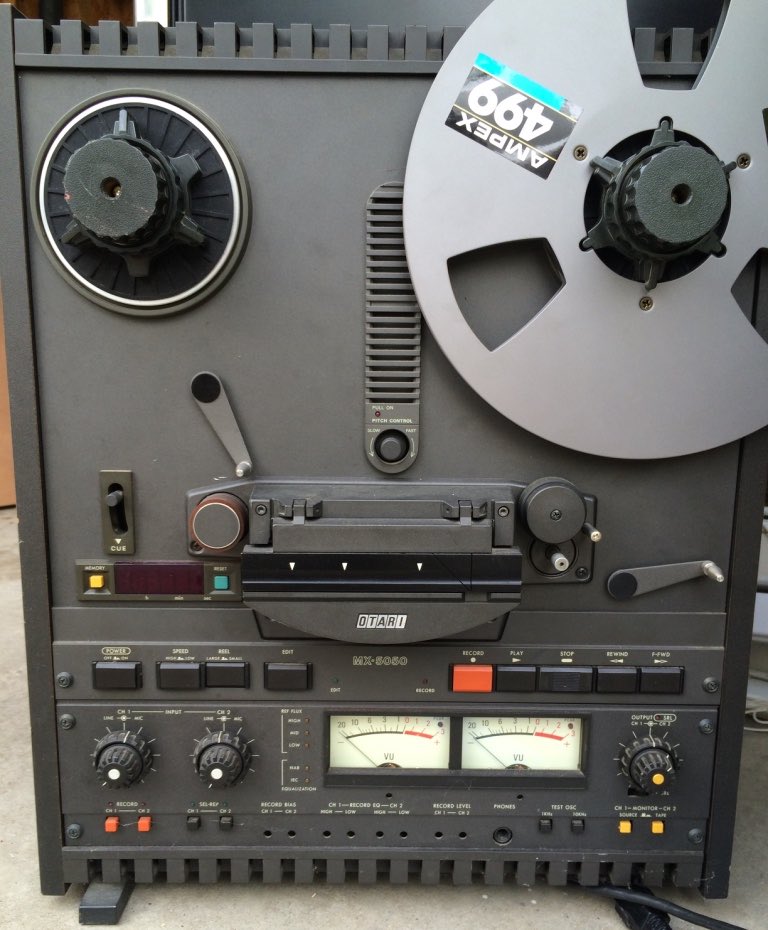 2 track mix down tape reel